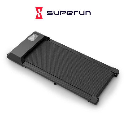 Superun BA04 Walking Pad Underdesk Treadmill for Home Office Recording in LED with Wheels Removable（2 Years Warranty）Multicolor