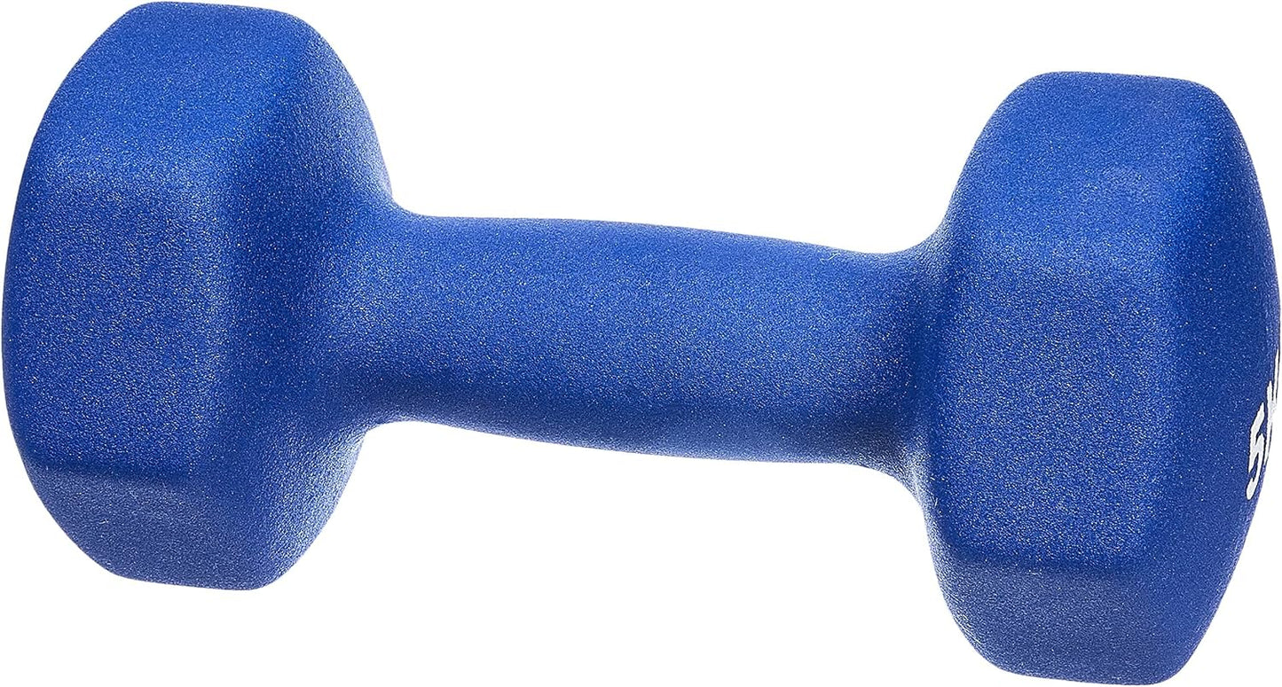 Neoprene Dumbbell Pair, 10Kgs 2 X 5 Kg, Blue