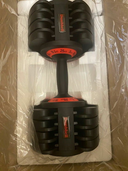 Adjustable Dumbbells 2 X 25Kg Pair Set ( 50KG Total )