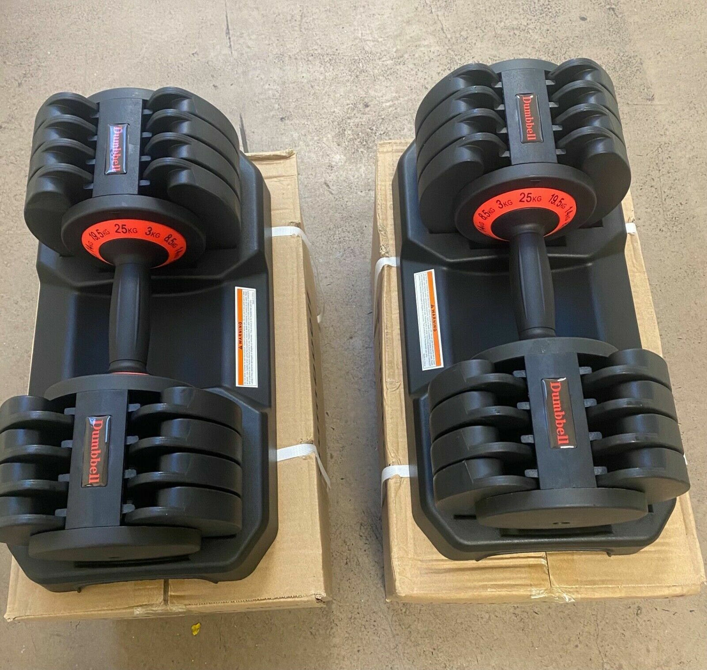 Adjustable Dumbbells 2 X 25Kg Pair Set ( 50KG Total )